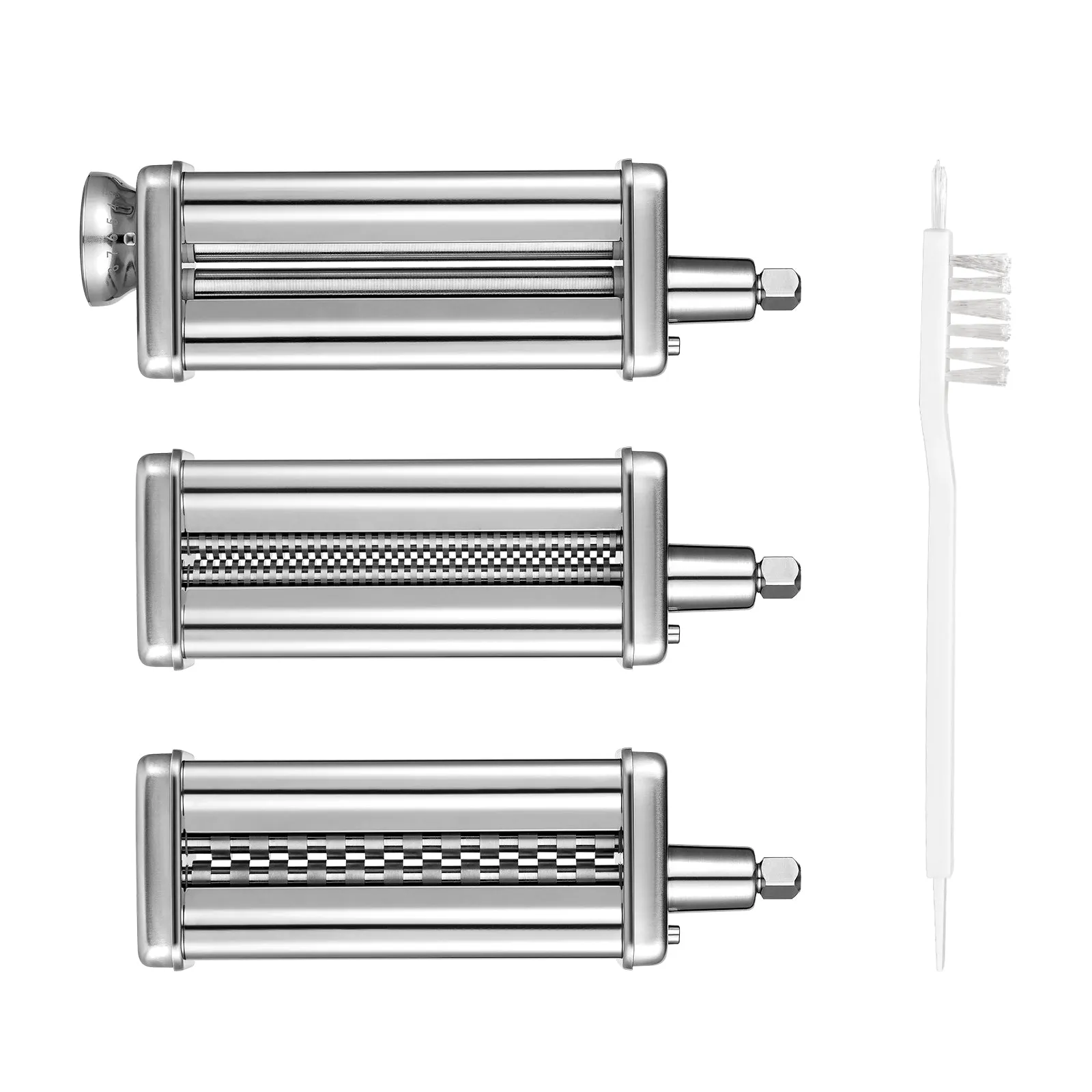 3 Piece Pasta Roller & Cutter Attachments Set