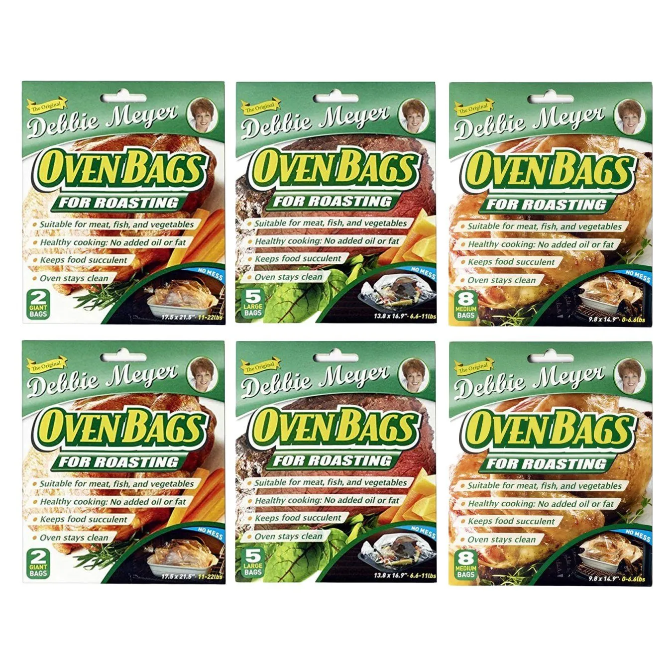 6-Pack: Debbie Meyer Oven Bag Variety Pack