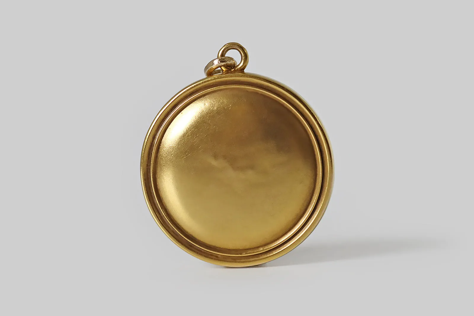 Art Nouveau Diamond Set Lion Locket