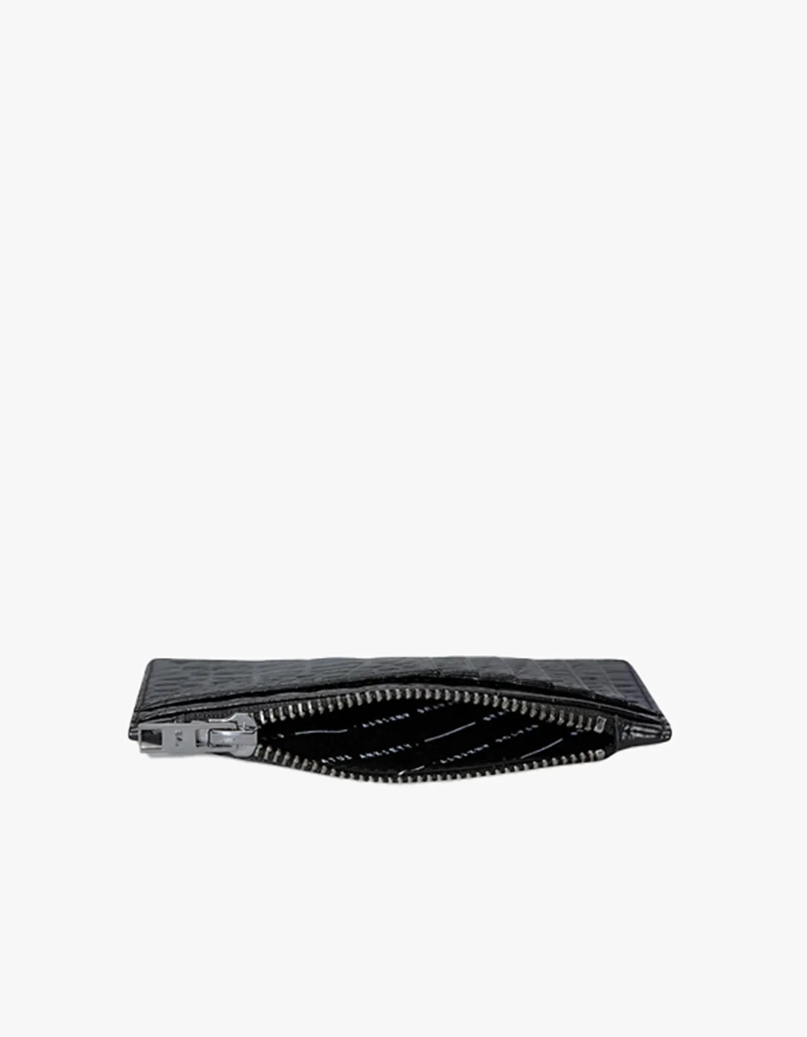 Avoiding Things Wallet - Black Croc Emboss