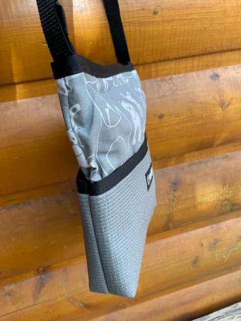 Bernie Gray Dog Print Crossbody Bag
