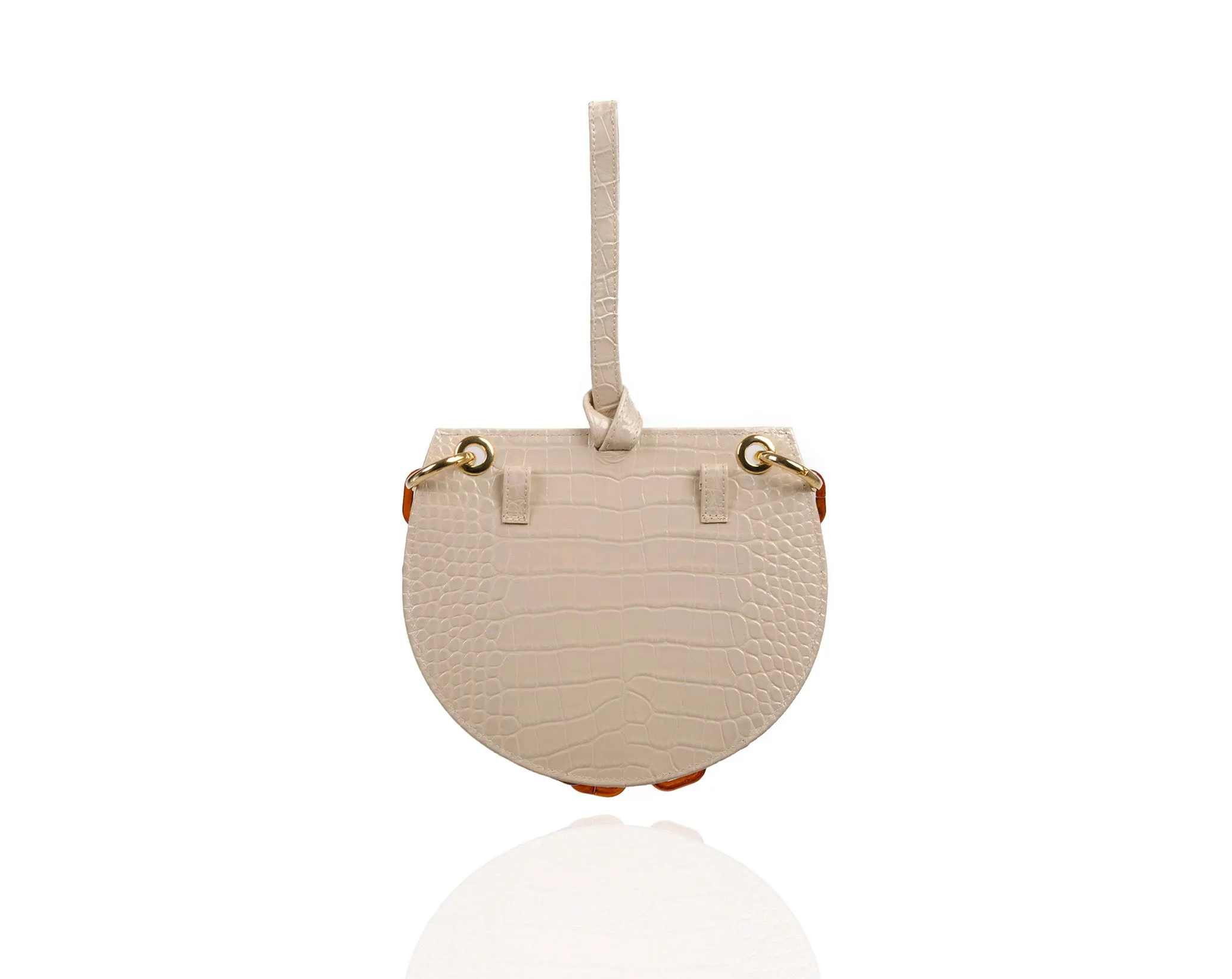 Cream Semi Round Tania Bag