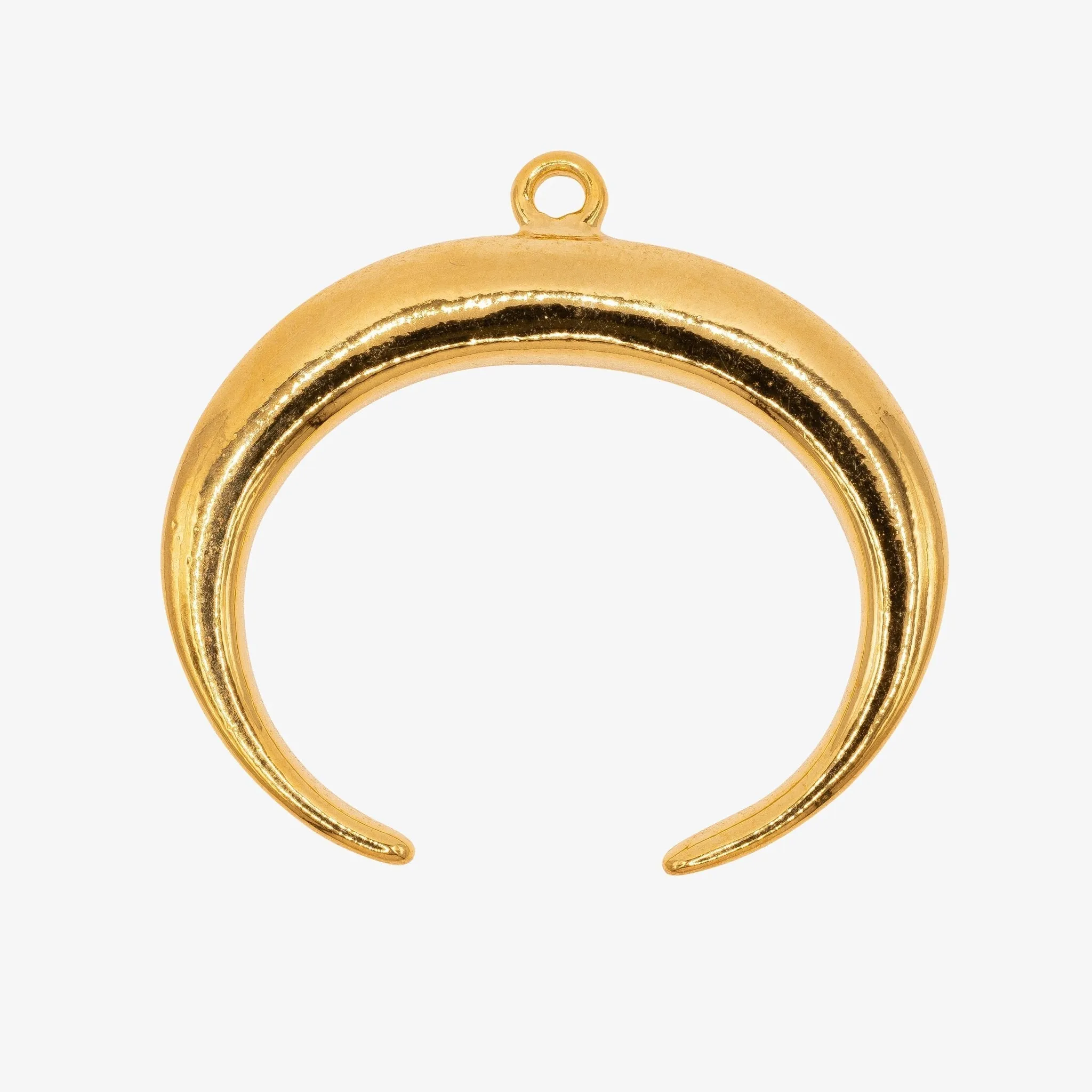 Crescent Moon Charm Wholesale 14K Gold, Solid 14K Gold, G170