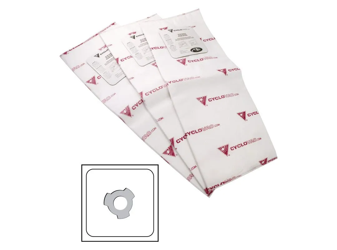 CycloVac Heavy duty electrostatic filter bag - 3 notches for models 615, 715, 2015, 7515