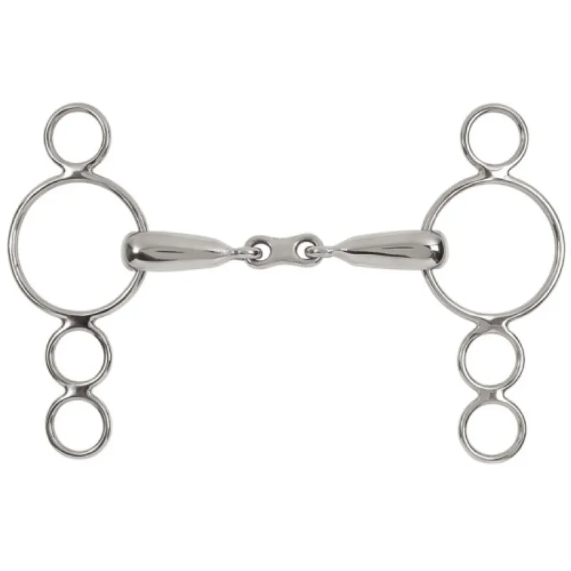 Dutch Gag with 4 Rings and French Link