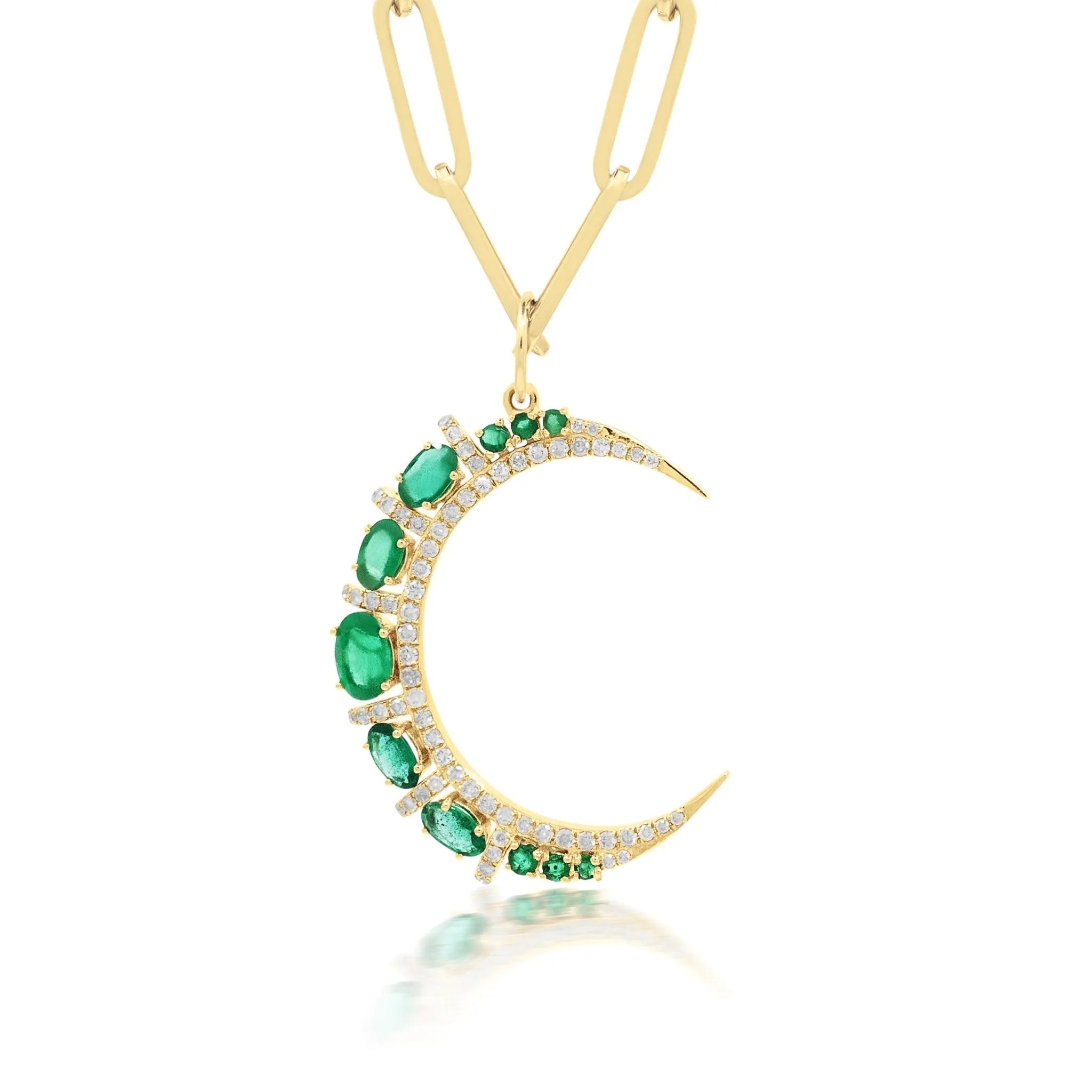 Empress Moon Pendant - Blue Sapphire