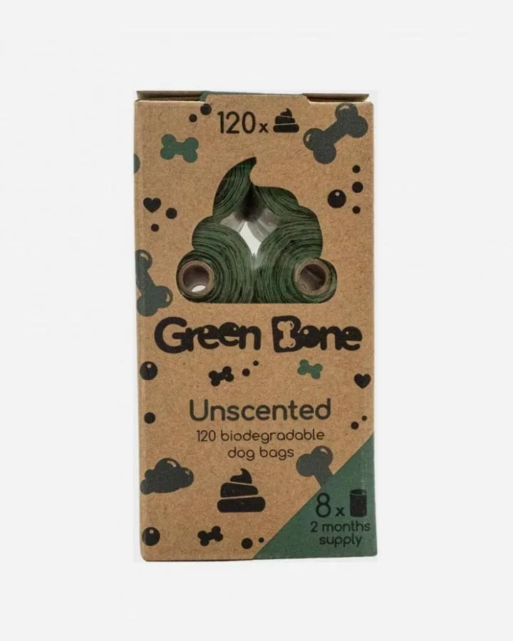 Green Bone Unscented - 8 rolls (120 bags)