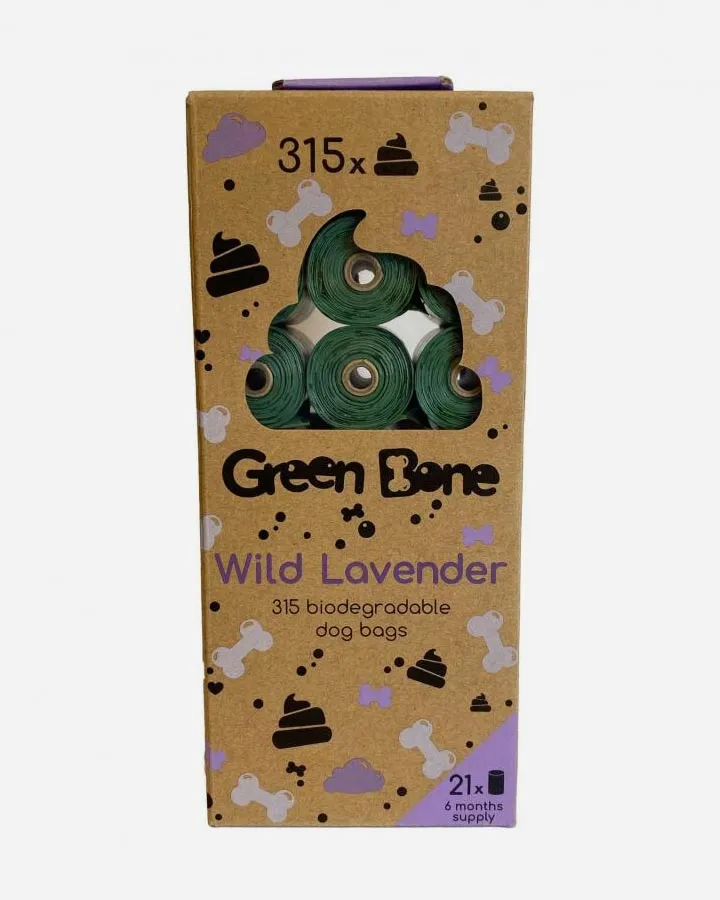 Green Bone Wild Lavender - 21 rolls (315 bags)