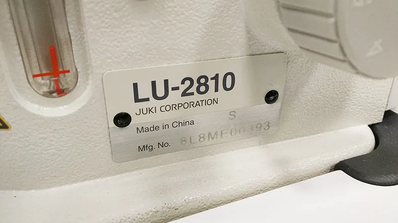 Juki LU-2810S High Arm and Semi Long Arm Walking Foot Sewing Machine