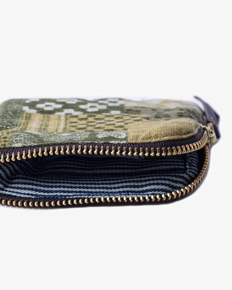 Kiriko Original Zipper Wallet, Small Matsuba Patchwork Style