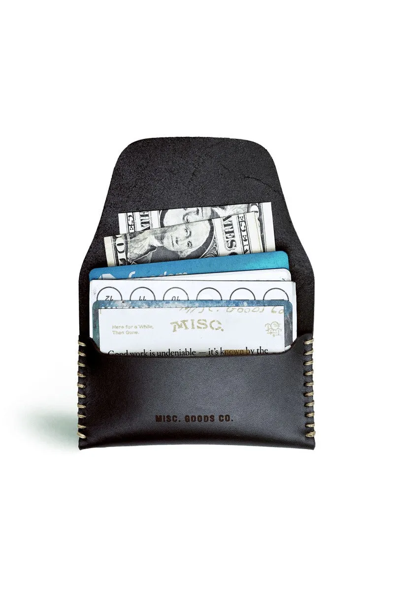 Misc. Goods Co. Tuck Slim Wallet V4 in Carbon