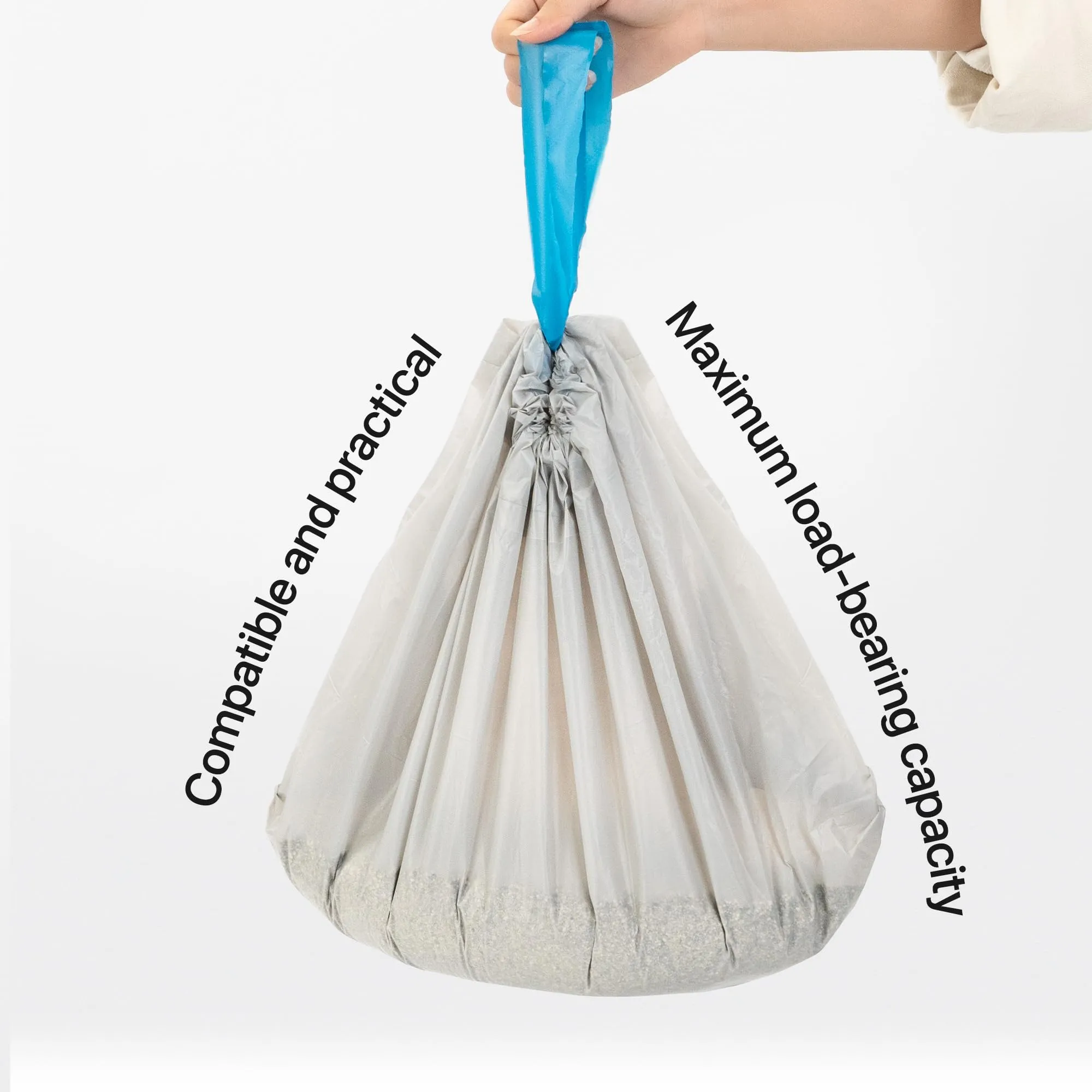 Neakasa Replaced Waste Bags-2 Rolls, Cat Litter Waste Receptacles Bags for M1 Open-Top Self-Cleaning Cat Litter Box