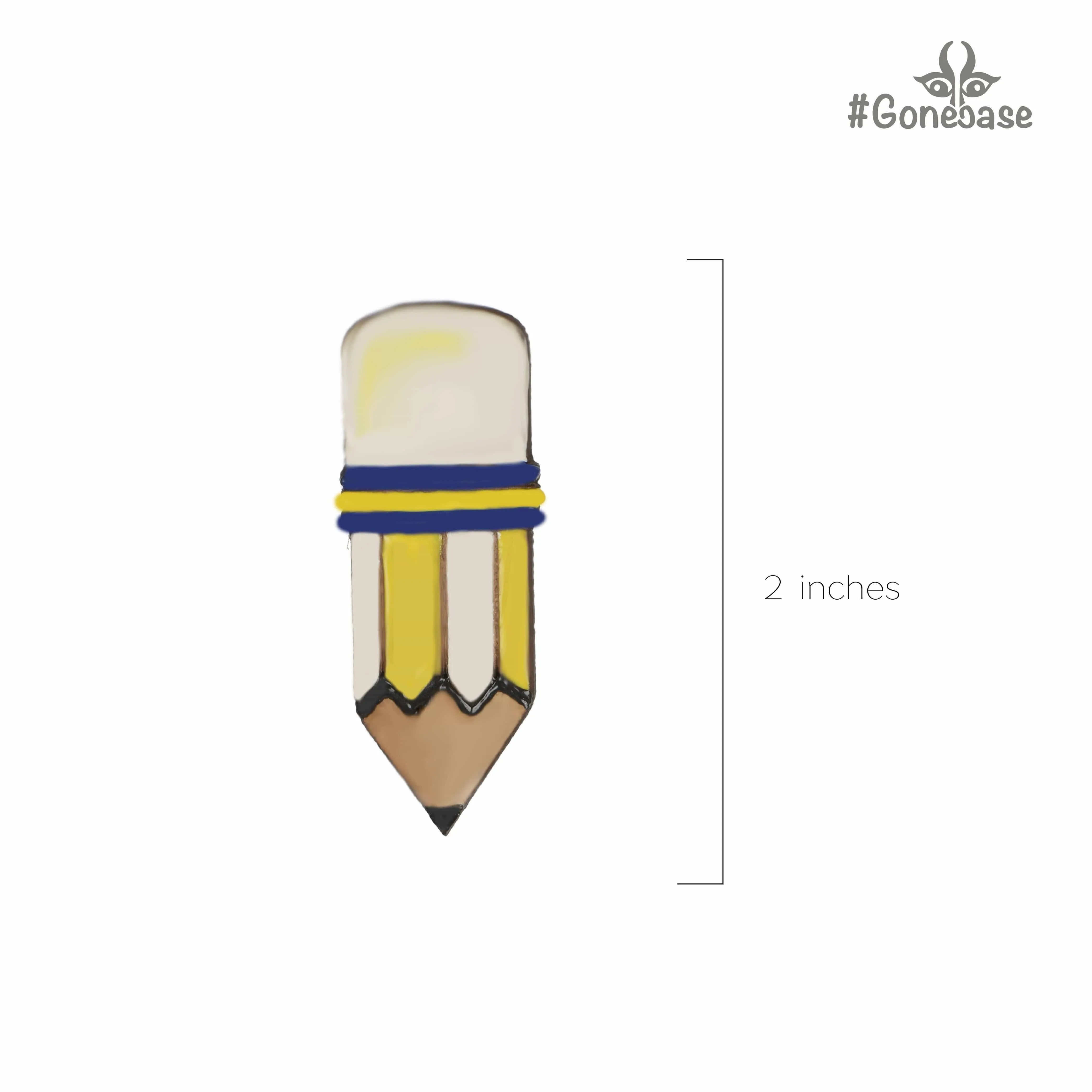 Pencil Hand Painted Earring