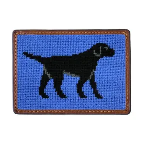 Smathers & Branson Black Labrador Needlepoint Card Wallet