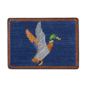 Smathers & Branson Mallard Needlepoint Card Wallet